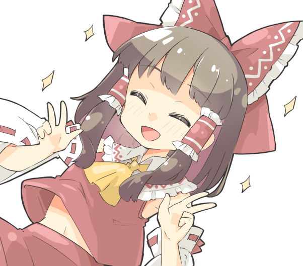 有料で笑顔を見せてくれる霊夢さん差分 https://t.co/VyYW1FWkbG