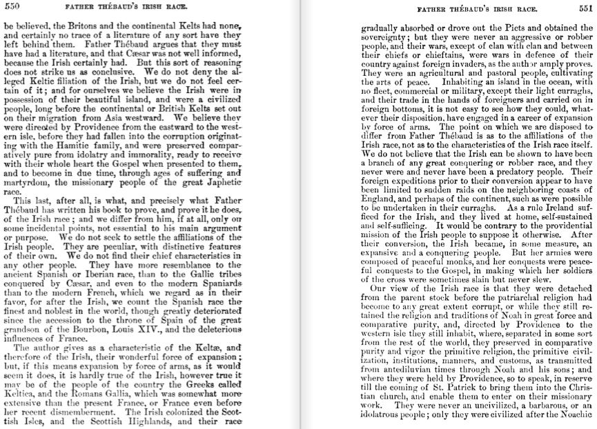 Irusan on Twitter "Source Orestes Brownson, 'Father Thébaud's Irish