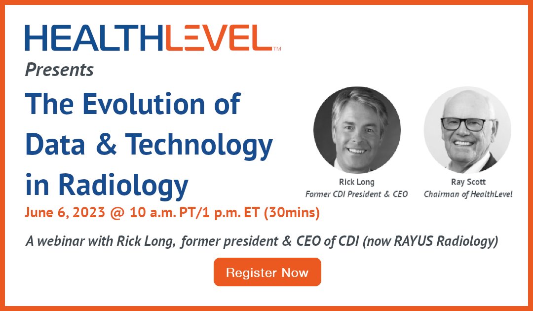 Tomorrow (June 6) is our webinar discussing data's use to address labor shortages, pressure on reimbursements, and inflationary pressures on expenses. Register now: healthlevel.com/events/webinar… #radiology #webinar #business #data #technology #operations #radiologylife