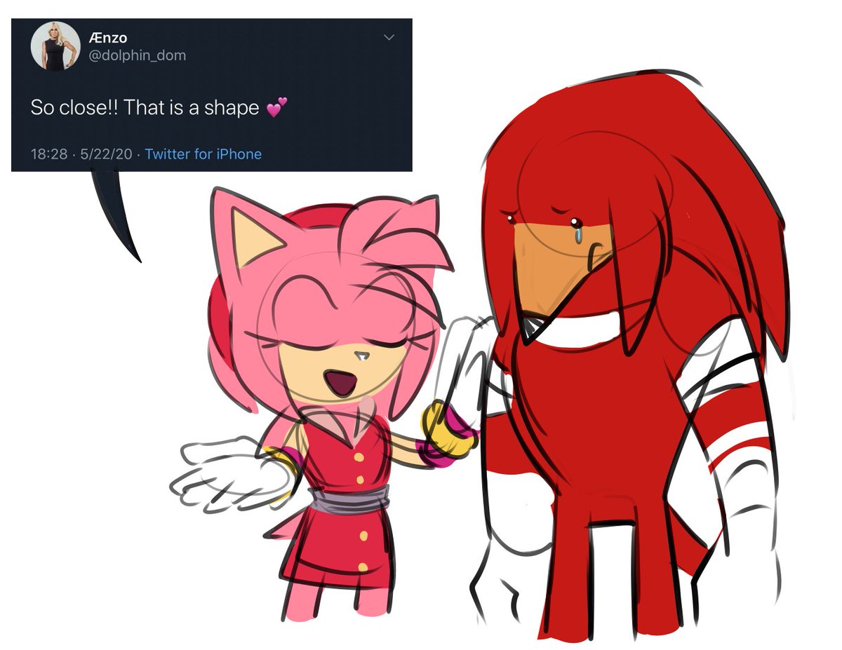 could not stop thinking about this
#SonicTheHedgehog #AmyRose #KnucklesTheEchidna #sonicboom