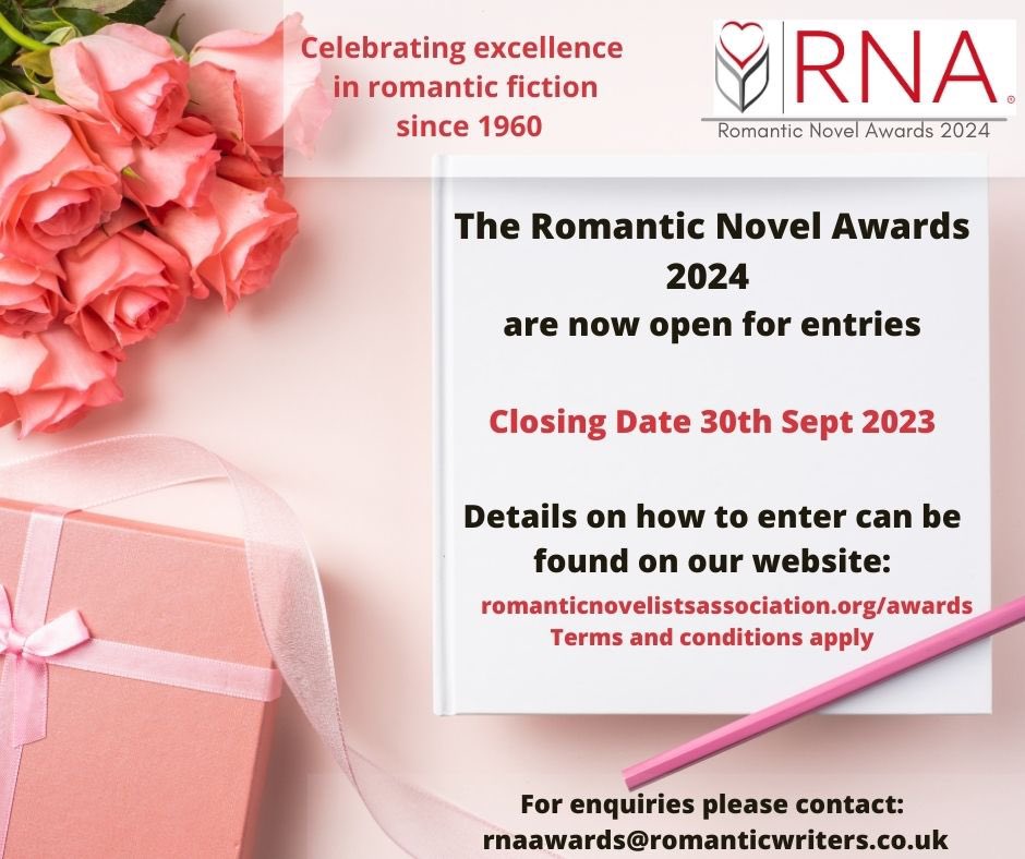 The Romantic Novelists’ Association are delighted to announce that the Romantic Novel Awards 2024 are now open for entries. romanticnovelistsassociation.org/news_article/r… #RespectRomfic #RomanceBooks #RomanticFiction