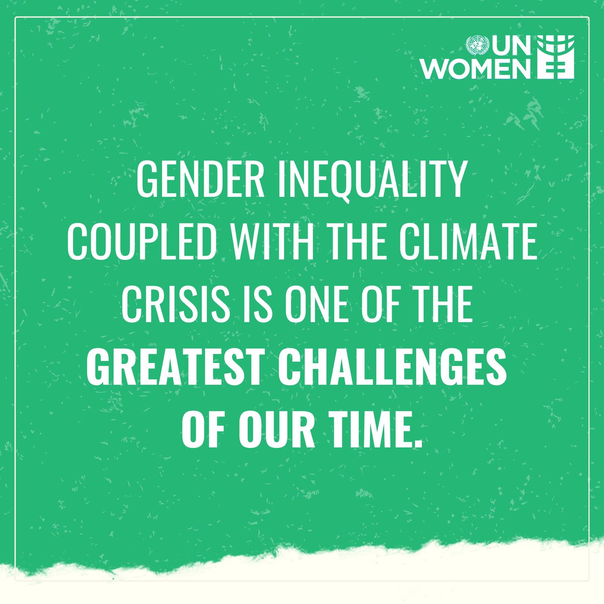 When looking at #ClimateChange through an intersectional feminist lens, we can see the risks are acute for marginalized groups of women and girls.

On #WorldEnvironmentDay, learn about how climate change impacts these intersecting inequalities: unwo.men/NloB50OCgWi