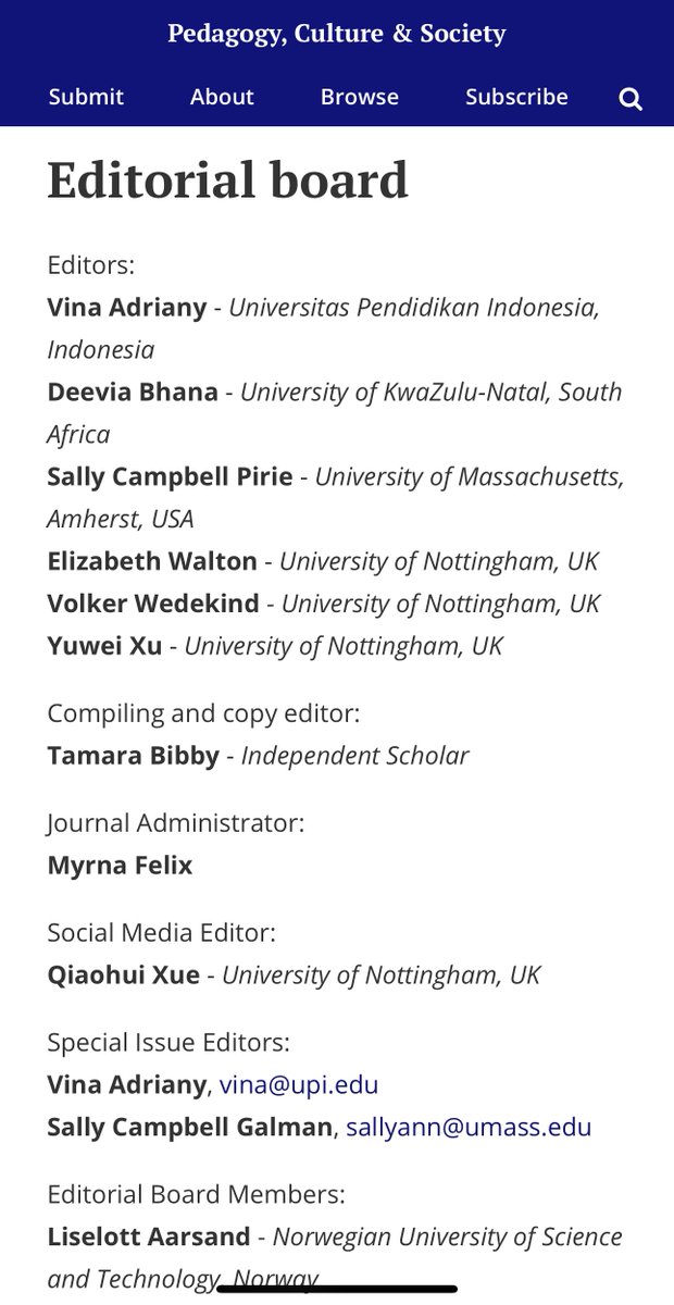 PedagogyCultSoc's tweet image. Exciting News! 🎉 After our 2023 executive board meeting, we identified areas of growth for our journal 📈 and recruited new editorial members! 🤗

We can&apos;t wait to work with all members to enhance our scholarly contributions to the field! 😊👏 

tandfonline.com/action/journal…