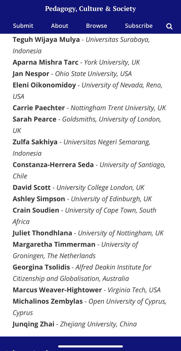 PedagogyCultSoc's tweet image. Exciting News! 🎉 After our 2023 executive board meeting, we identified areas of growth for our journal 📈 and recruited new editorial members! 🤗

We can&apos;t wait to work with all members to enhance our scholarly contributions to the field! 😊👏 

tandfonline.com/action/journal…