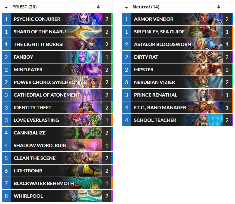 Hearthstone Top Decks💙 on Twitter "(Standard) GerousiaHS's 208