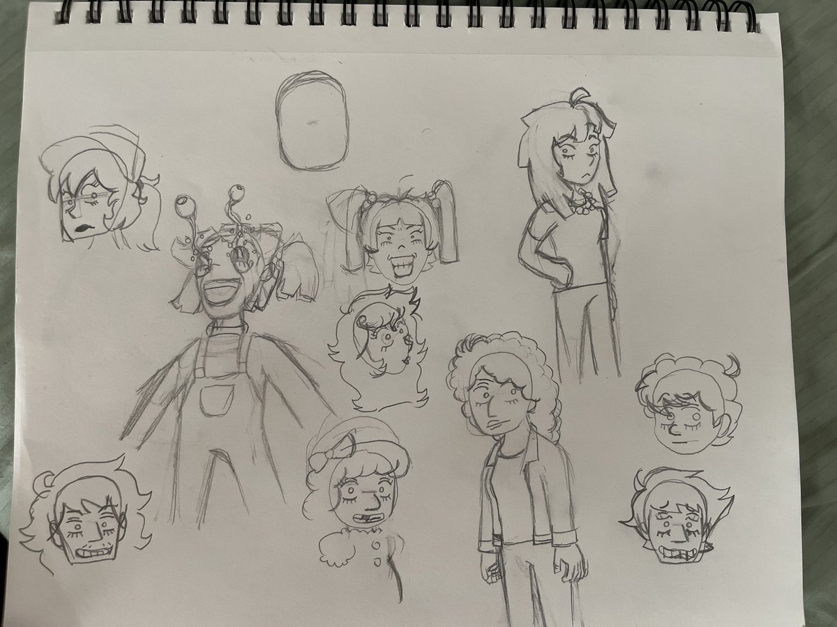 whole sketch page, at @smoI_witch’s request #elizabethafton #evanafton #michaelafton #charlieemily