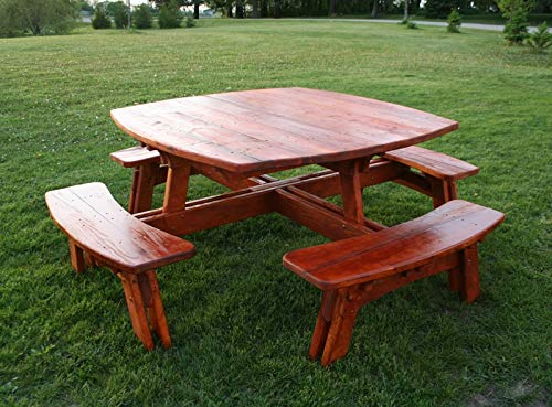 Rustic Picnic Table . Made from thick pine and coated with several coats of outdoor preserving finish. Seats 8 comfortably!

amzn.to/42sY6uW via @amazon #affiliate #picnictable