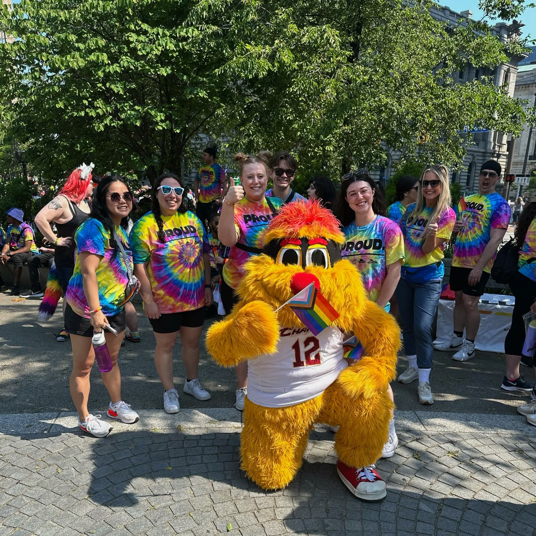 ChargeCLE's tweet photo. Pozzie and friends had such a fun time at the Pride in CLE parade this past weekend!🏳️‍🌈

#ChargeUp | @LGBTCleveland https://t.co/ZwbZLzMKJZ