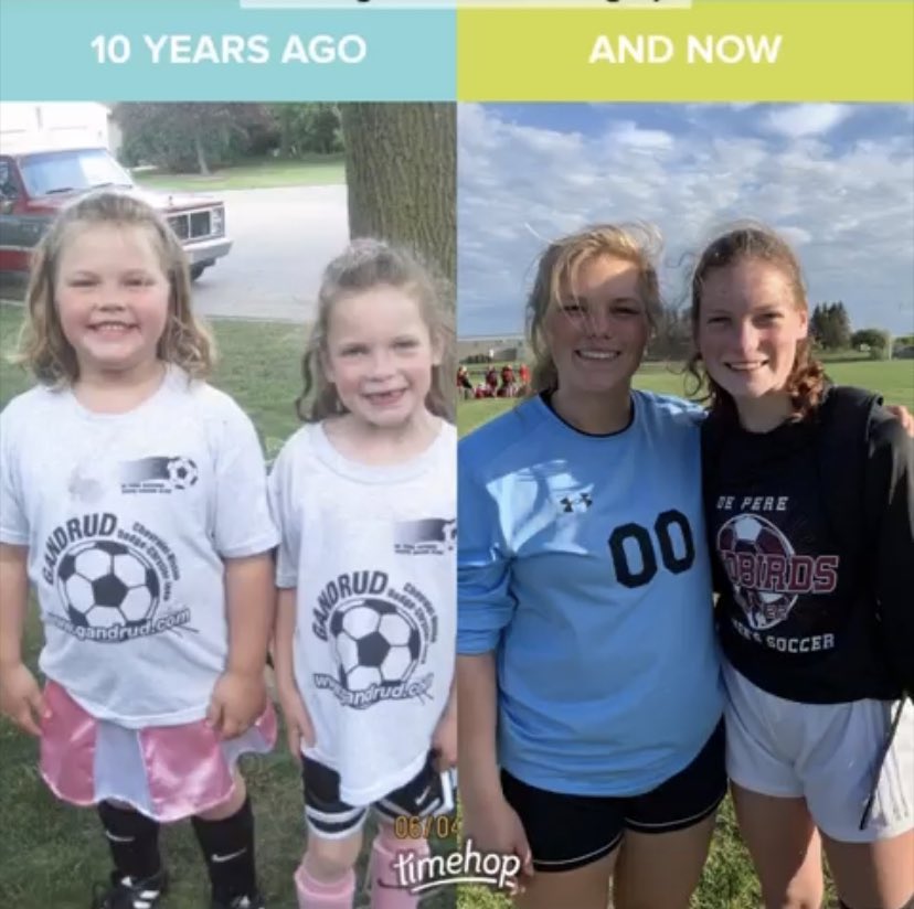 I tried soccer 11 years ago was not my thing, 4 years ago tried it again saying goalkeeper or nothing… and look at us now!! @joleighb2005 ! The sister bond on and off the field ! #2025GK