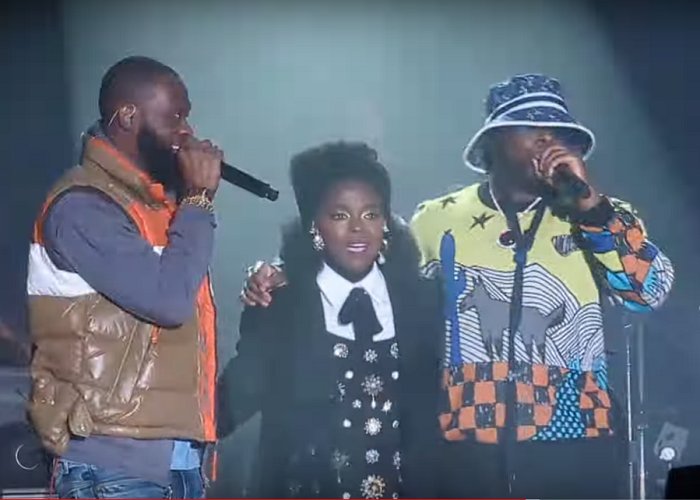 GOOD MORNING TWITTER WORLD! ✊🏾 
It is day 5 of #AfricanAmericanMusicAppreciationMonth. At #Philly's Annual #RootsPicnic music history was made when Lauryn Hill brought Pras and Wyclef to the stage to perform. A surprise reunion few thought could ever happen. #BlackMusicMonth 👊🏾