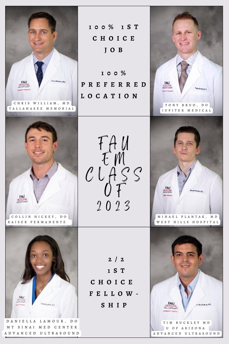 Congrats to our senior class on securing their top/first choice jobs! <a href="/CORD_EM/">CORD</a> 

#BestJobsInEM #FAUEM