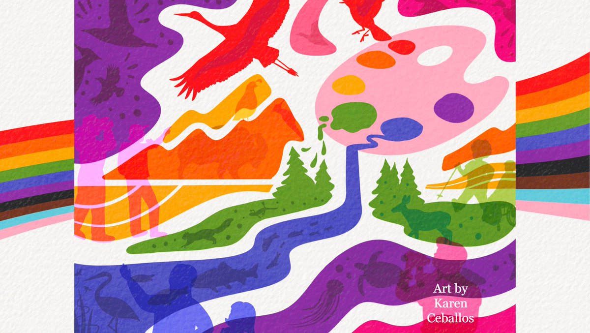 June is Pride Month, and we celebrate the LGBTQI+ community and culture and affirm the @USFWS's commitment to inclusion and equality. Check out the 2023 Pride Month Proclamation: ow.ly/RVMn50OFTmA

#WeAreUSFWS

Original artwork courtesy of Karen Ceballos.