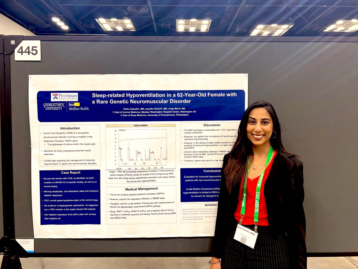 Excited and grateful that I had the opportunity to present this very interesting case report at #SLEEP2023 @pennsleep #followingmydreams 💭💭