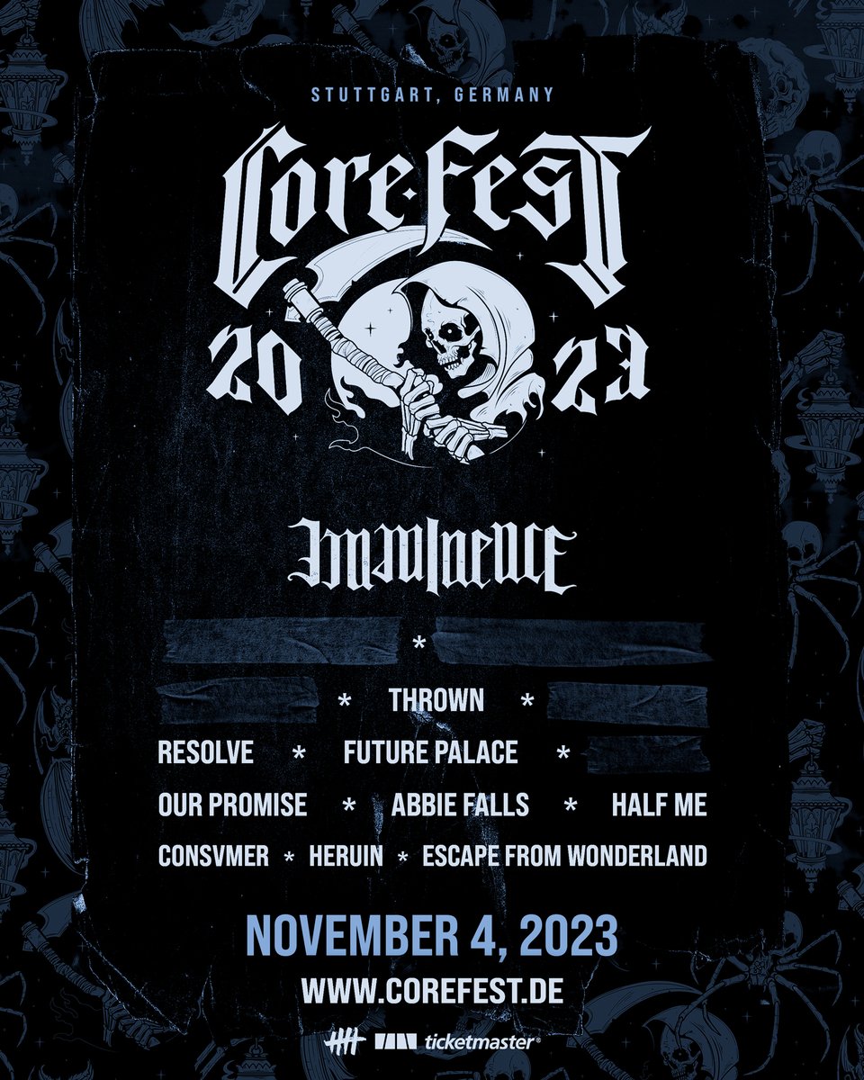 TicketmasterDE's tweet image. Das @CoreFestGermany wird auf den 4. November 2023 verschoben! 

Freut euch auf einzigartige Momente mit internationalen und nationalen Acts des Core-Genres live im Im Wizemann Stuttgart. #Tickets gibt es ab sofort bei Ticketmaster: bit.ly/3OUct8w