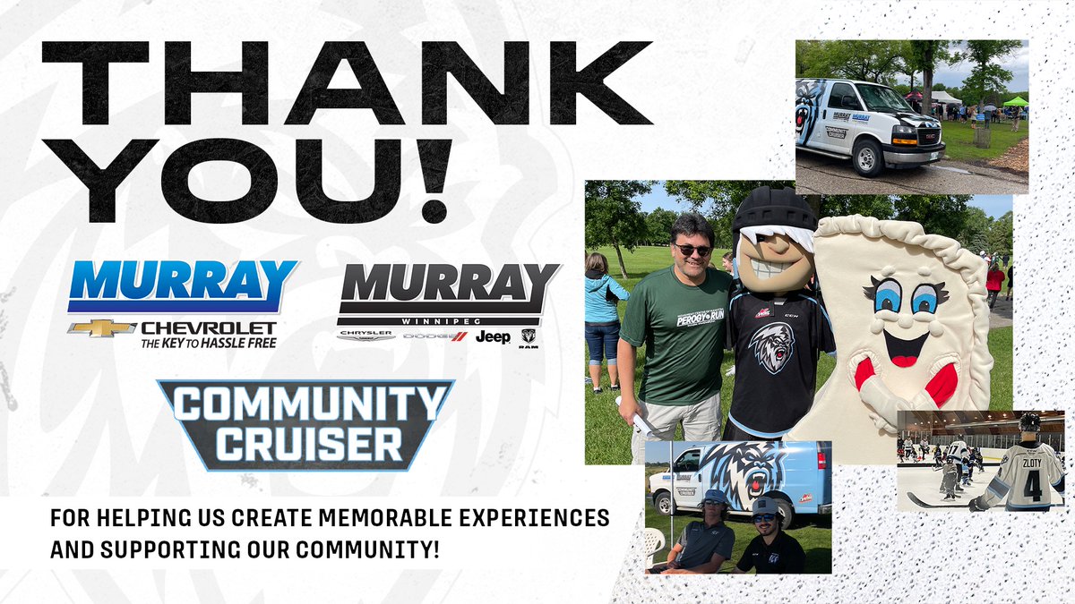 We'd like to thank our Partners for helping us create memorable experiences and supporting our community, starting with Murray Chevrolet & Murray Dodge Jeep Ram! We've spent over 600 Hours in the Community thanks to the Community Cruiser!