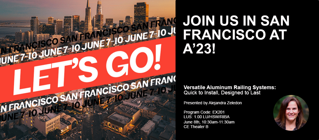 Our very own Alejandra Zeledon will be speaking at the AIA Conference on Architecture this week. Hope to see you there!

hubs.la/Q01R-Zn80
#AIA23 #ConferenceonArchitecture #ArchitectureExpo #AIASanFrancisco