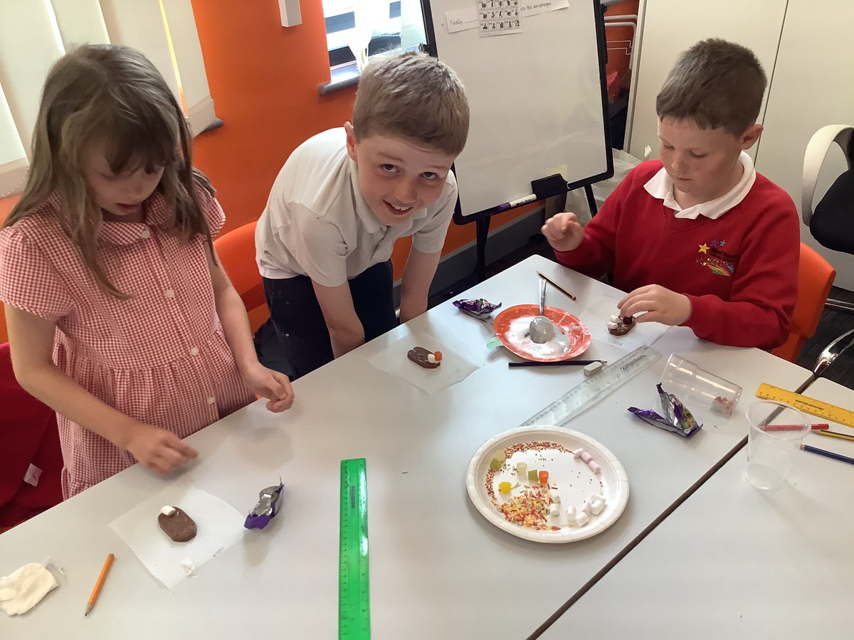 westheathprim's tweet photo. For WOW day #WHPSClass8 took inspiration from George Cadbury and Willy Wonka. They designed their own chocolate bar and created them! #WHPSGeography #WHPSWOWDay https://t.co/40xxY1RST9