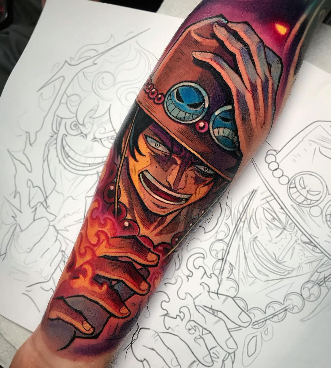 Ace One Piece Tattoo Meaning