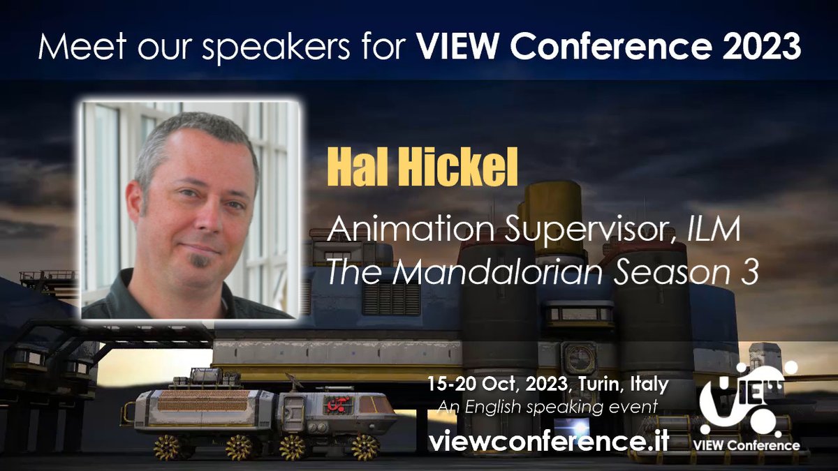 @halhickel #Mandalorian    @themandalorian (@starwars) @ILMVFX confirmed speaker at @ViewConference 2023

viewconference.it/pages/registra…