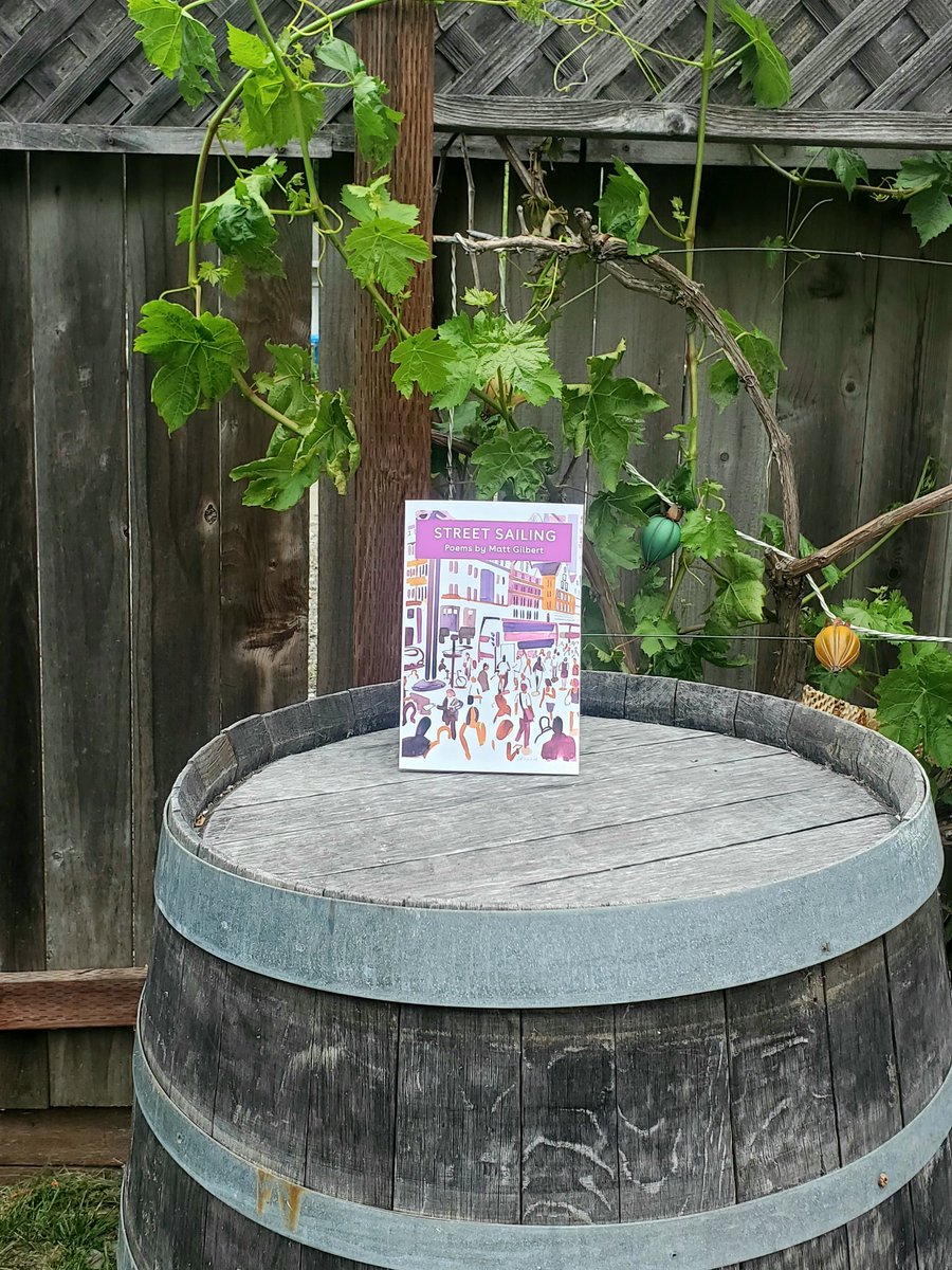 #StreetSailing in #SanFrancisco #winecountry takes in the #poetic view from the top of a #winebarrel. @RichlyEvocative @blackboughpoems @MatthewMCSmith