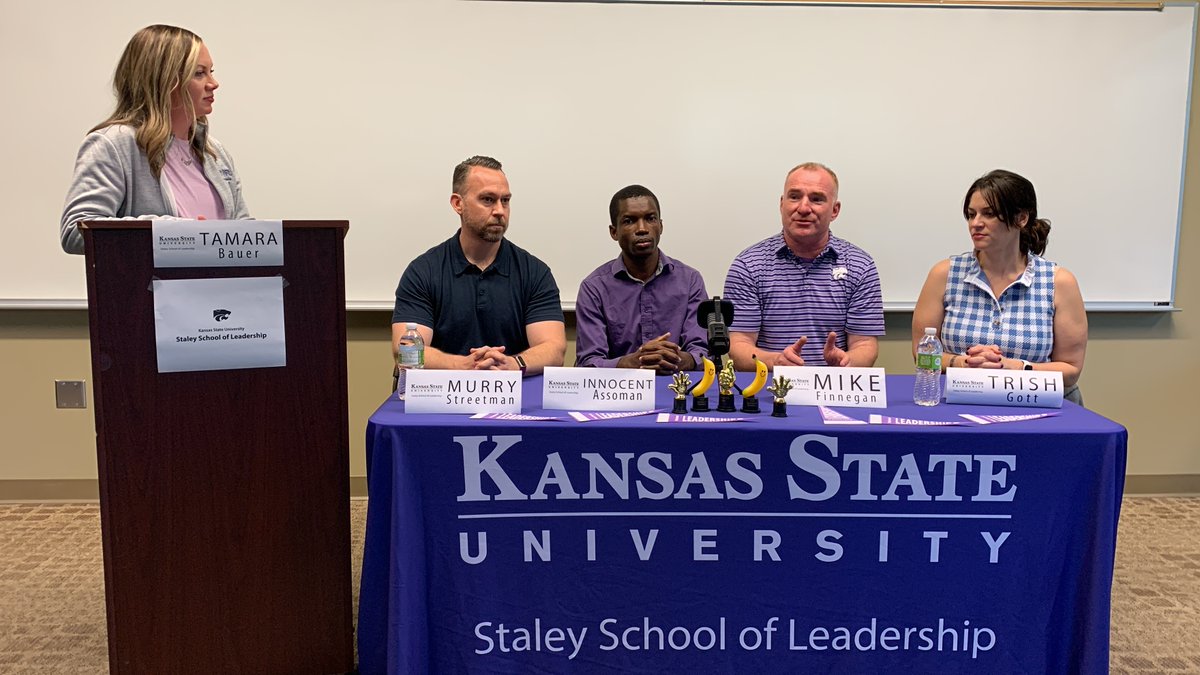 KStateSSL's tweet photo. The LEAD 212 teaching team met with the press recently to discuss the fall 2023 incoming recruits - hear what they have to say about the Wildcats headed to #KState next semester! Go 'Cats!

https://t.co/zpiUjbf6Qc https://t.co/CuCnS8zKoZ