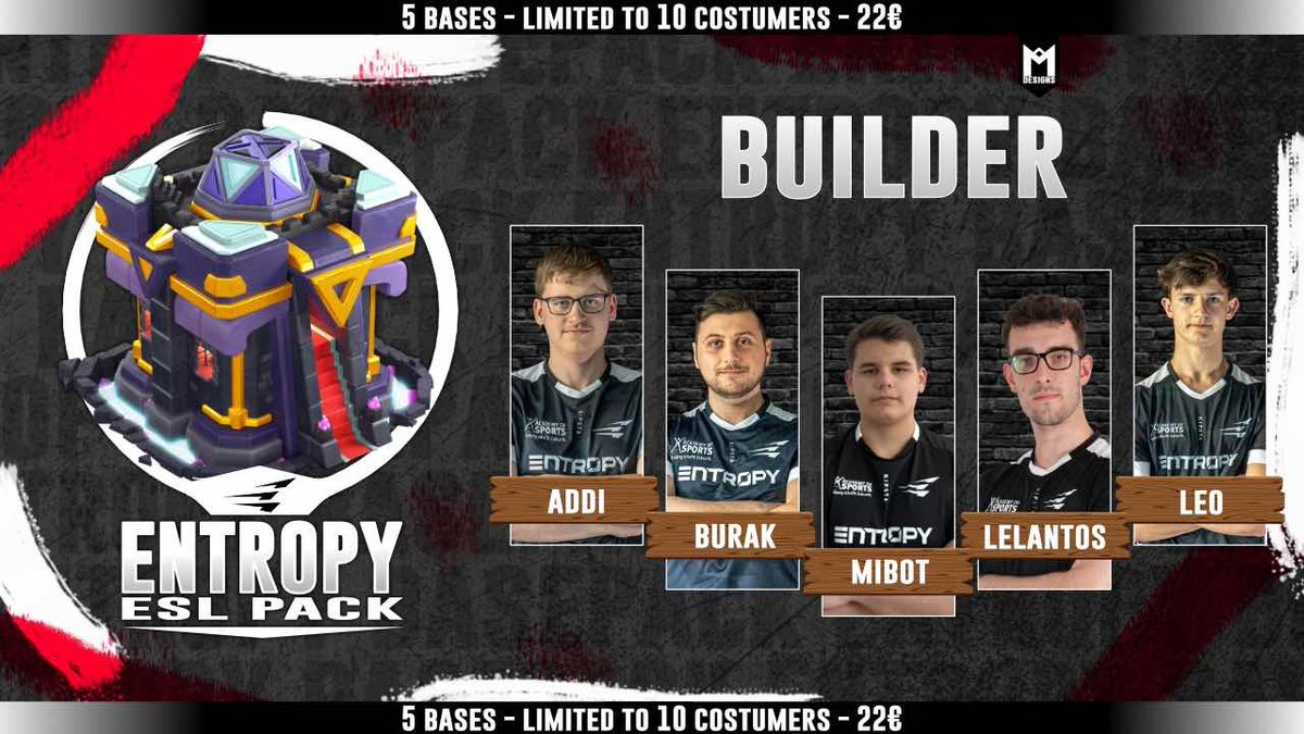 📢📢

10.82 average defense stars in april 🤯

You would like to defend like that? 🤔

We release the first Entropy Base Pack ⚫️⚪️

5x selfbuild and selftested by our basebuilder and player 🧱

Intersted? Join the discord or contact via private message 🔥 discord.gg/4BqnKYGZem