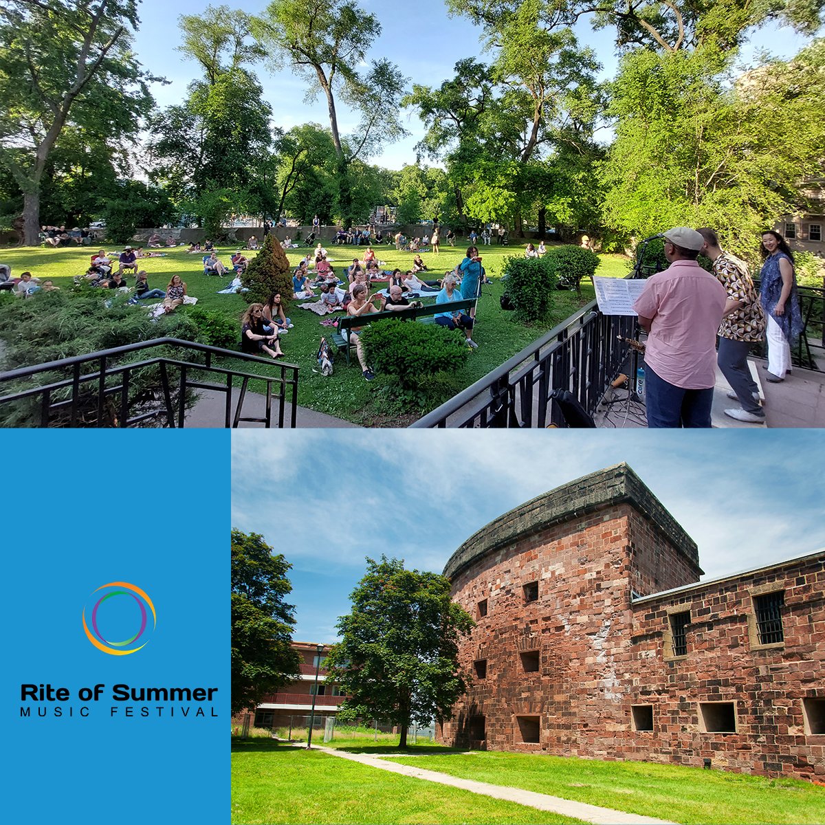 Our first FREE concerts start next week! The #JazzWaHi Composers Sextet will be performing at the historic Castle Williams. Grab a blanket and chair and join us for some amazing music with a beautiful view.

See more details on their performance: riteofsummer.com/festival/the-j…