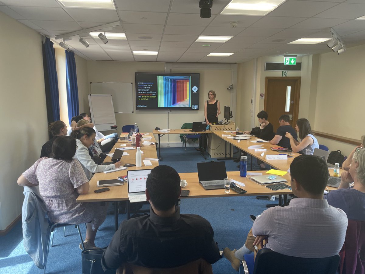 #Mynameis Helen (@helenehigham) on Twitter photo @Sallyshiels1 on the joy of appreciative inquiry as a tool for learning in healthcare just as @hsib_org releases its toolkit for AI- perfect timing 😃 Such a positive way to start the HF module <a href="/NDCNOxford/">Nuffield Department of Clinical Neurosciences</a> <a href="/NDSurgicalSci/">Nuffield Department of Surgical Sciences</a> @OxfordConted @Sallyshiels1 on the joy of appreciative inquiry as a tool for learning in healthcare just as @hsib_org releases its toolkit for AI- perfect timing 😃 Such a positive way to start the HF module <a href="/NDCNOxford/">Nuffield Department of Clinical Neurosciences</a> <a href="/NDSurgicalSci/">Nuffield Department of Surgical Sciences</a> @OxfordConted