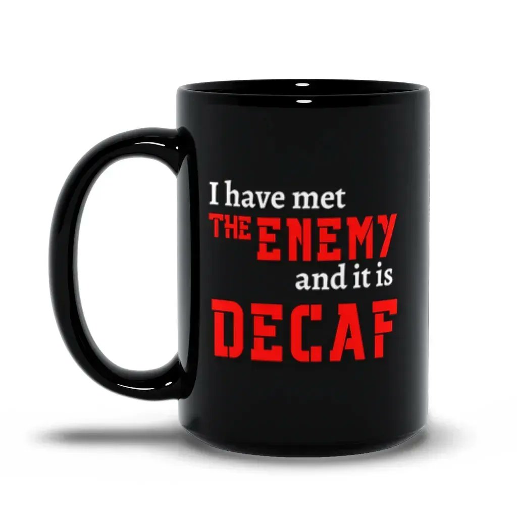 They say 'Know your enemy.' We're pretty sure it is #Decaf. Especially on Mondays. 😆 You can get his #mug, and many more #funcoffeecups, at #caFUNated! buff.ly/3xG0oeL 

#coffeecup #teacup #coffeemug #cup #mug #funnymug #coffeetime #MondayMood #Monday #coffeetime