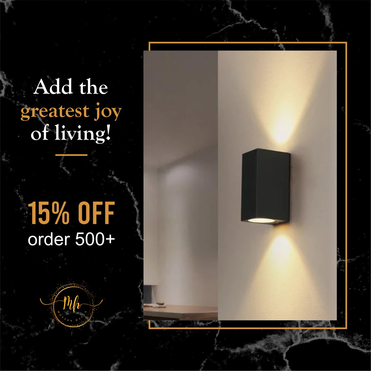 This wall lamp features a sleek and modern design with a black aluminum lamp body and a glass covering. It uses an LED light source and has a power output of 12W. 
🛍️ bit.ly/3qkk85I

#modernhavenn #homedecor #interiordesign #ModernLighting #SleekDesign #WallLamp