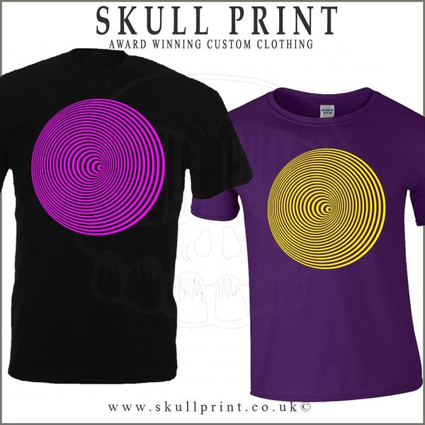 Skull Print © Circles T-shirt. Pink or Yellow design

skullprint.co.uk/shop/ols/produ…

#tshirt #tshirts #skullprint #skullkcat #Circles
#circle #geometric #headfuck #blackhole #heads