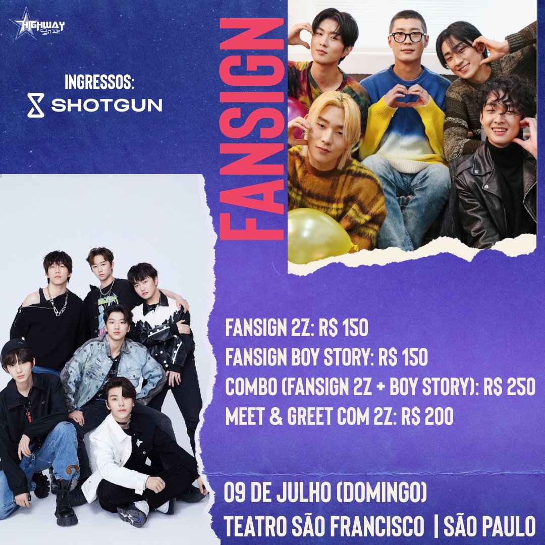 followhwstar's tweet image. Eita, como autografam! ✍️ @official_boystory e @2zband_official farão uma sessão de autógrafos dia 9 de julho - Dois dias após a apresentação no #AsiaStarFestival (07/07) 🎟 Ingressos aqui: shotgun.live/events/2-z-boy…

👉 SESSÃO FANSIGN BOY STORY
Início às 17h30 | Ingresso: R$ R$150…