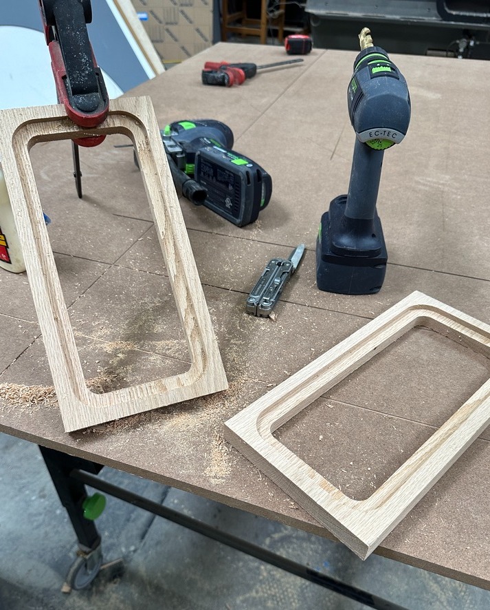 Graphicspider's tweet image. doing a small sign , made form red oak.