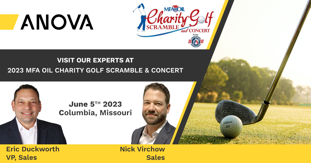 anovasolutions's tweet image. Eric Duckworth and Nick Virchow, are at the 2023 MFA Oil Charity Golf Scramble &amp;amp; Concert in Columbia, Missouri today. Our #TankMonitoring experts will be on-hand to share the latest news in the telemetry market and discuss how our technology can benefit your business. #MFAOil
