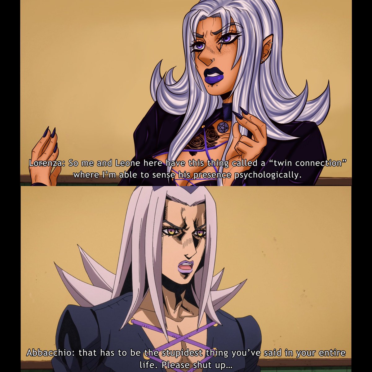 Abbacchio twins tingz #jojo #jojosbizzareadventure #jjba #jjbaoc #jojosona #ventoauero #goldenwind #leoneabbacchio #abbacchio