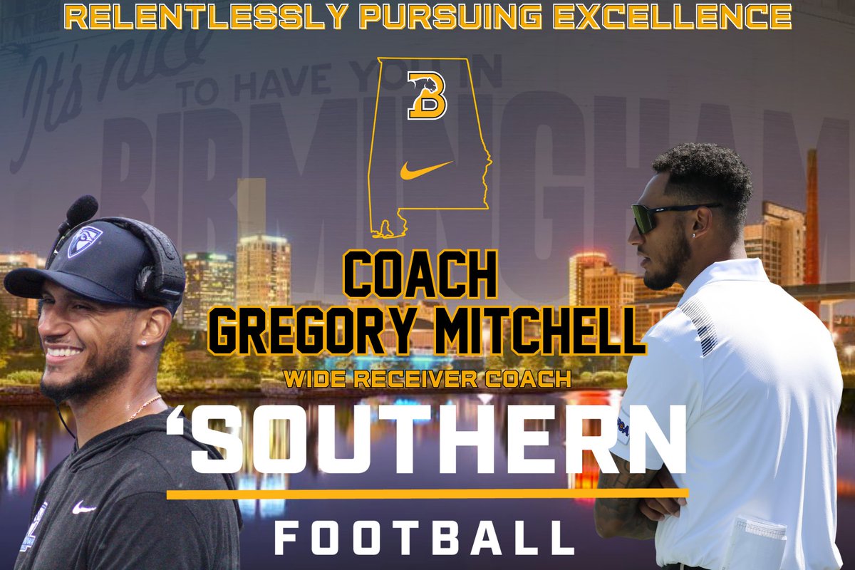 We are pleased to announce another new addition to our Panther Coaching Staff; Coach Gregory Mitchell (<a href="/CoachGMitch/">Greg Mitchell</a>) will be joining the Panther Offense coaching Receivers. (1/4) Thread 
#YeahPanthers | #Excellence