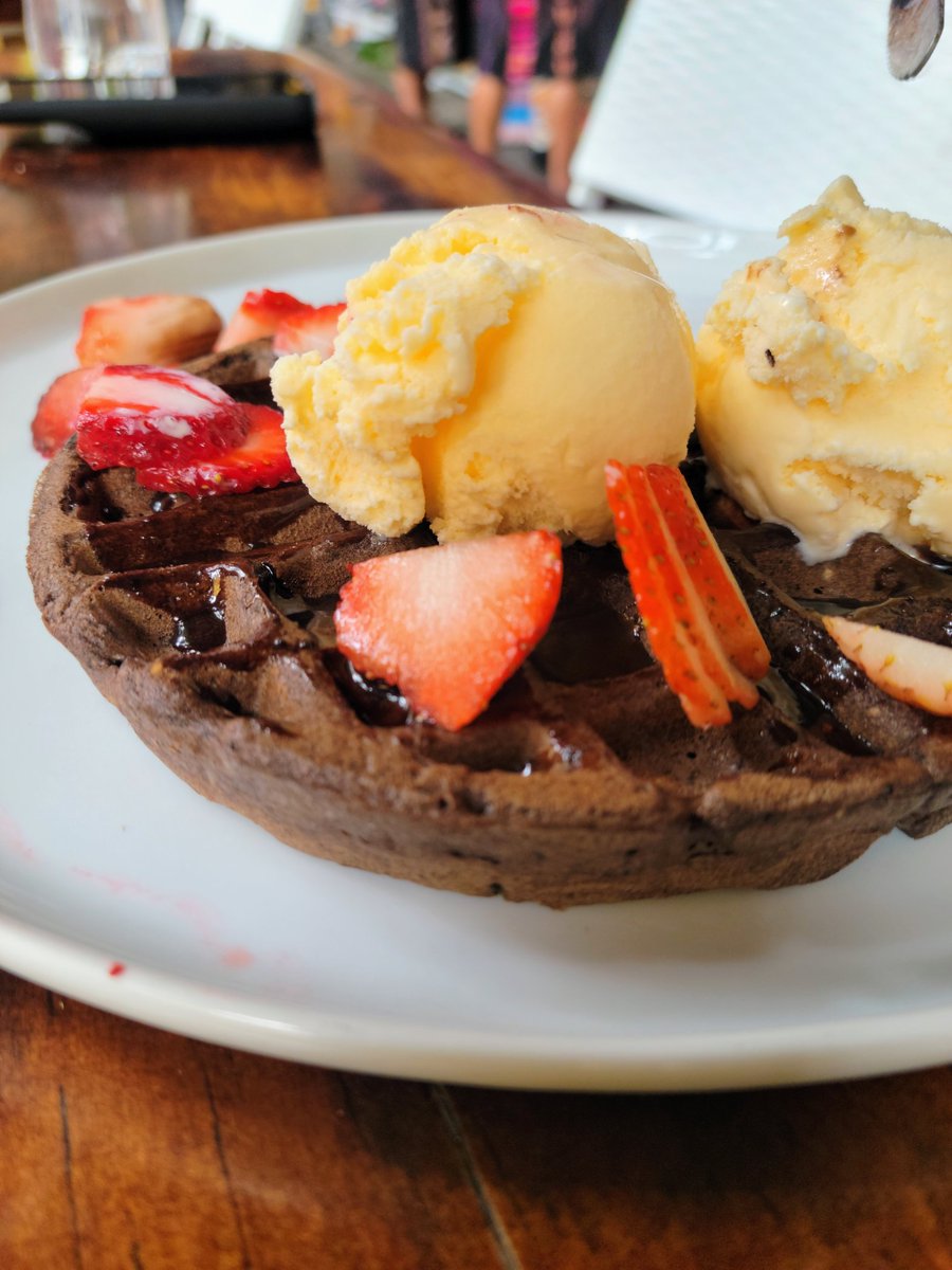 Final Day (Day 8): Antigua, Guatemala. It's been  an amazing week here! Looking out our window this morning was a reminder of the grand splendor that is Antigua. Our last meal @ Panquewaffle did not disappoint. Muchas Gracias Guatemala! 🧇🇬🇹⛰️#summer #Guatemala