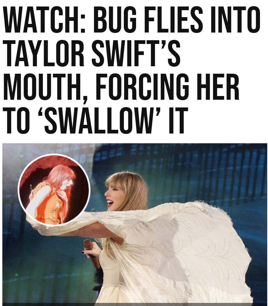 🇺🇸 Rich Howard 🇺🇸 on Twitter "BREAKING NEWS. Taylor Swift Swallows