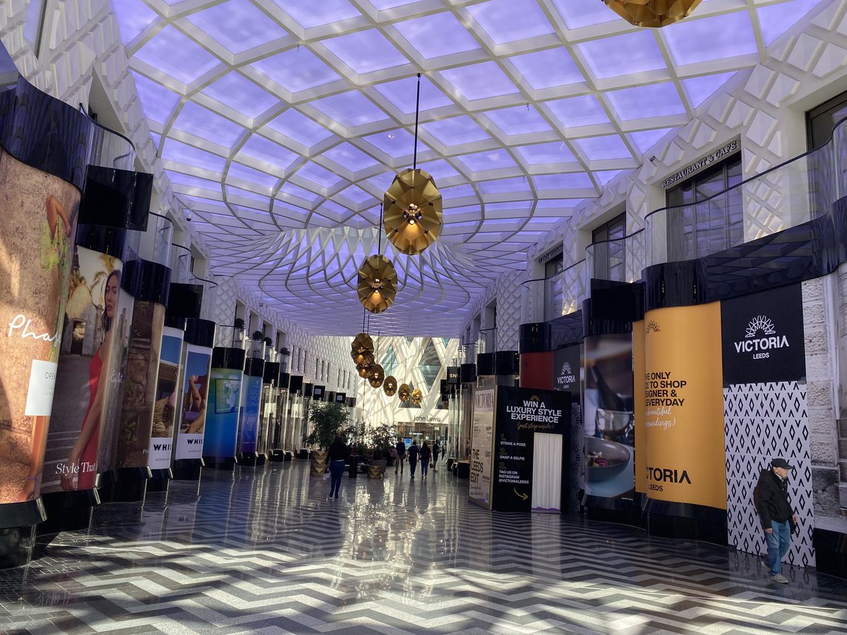 Great for shopping. Visiting the Victoria Quarter, old and new in Leeds with journalists including members of the #BGTW #mediagetawayLeeds23 #travel #visitLeeds #England