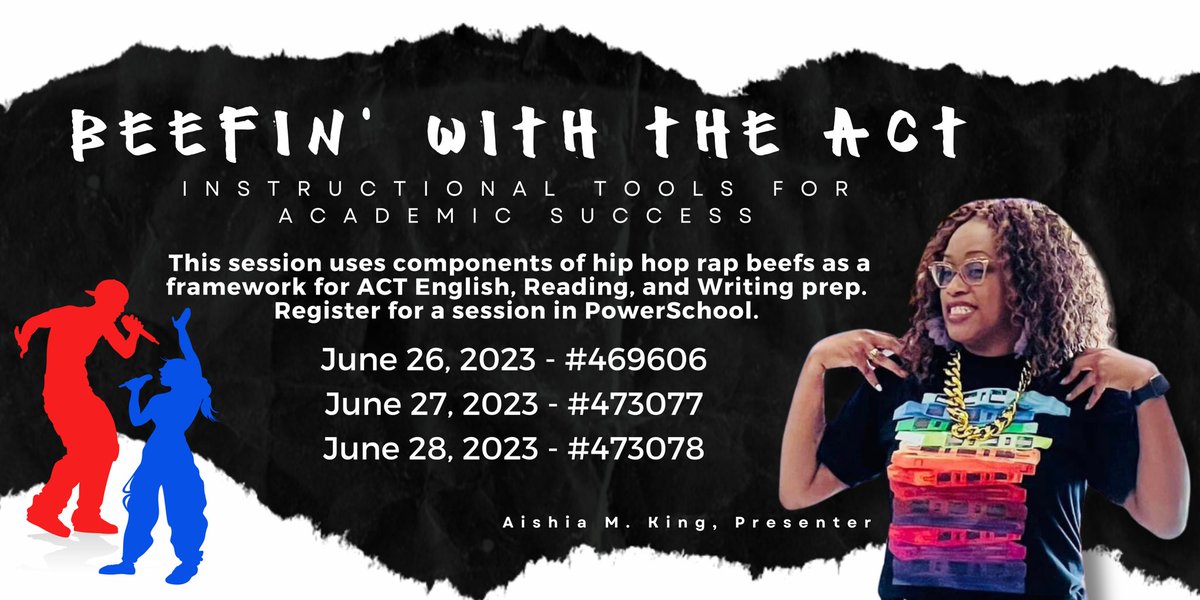This session is for ELA teachers who find it challenging to excite and engage students into preparing for the ACT. I’ll be sharing ideas and resources for engaging students in ACT English, Reading, and Writing prep using the concept of hip hop rap beefs.