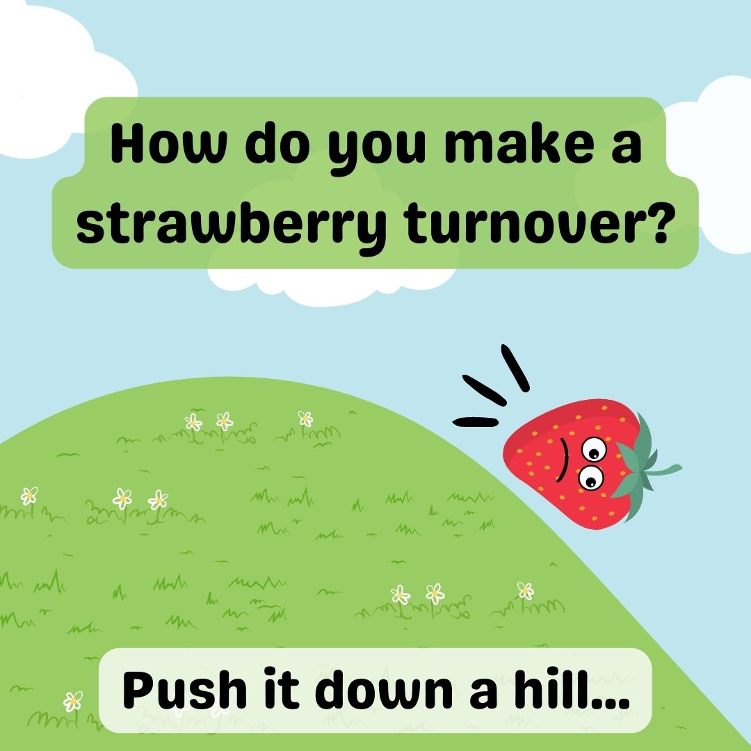 Happy Monday everyone -- start your week off with a good laugh (although, this joke might be too cheesy to laugh at)! 😉🍓 #strawberry #berry #monday #jokeoftheday #berries #strawberries #funny #joke #berrypicking #berryfarm #berryfarming #upick