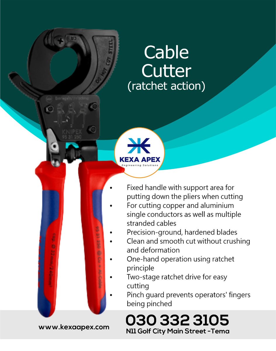 Cable Cutter | electricalengineering | cablecuter #powercables #electricaltools kexaapex.com