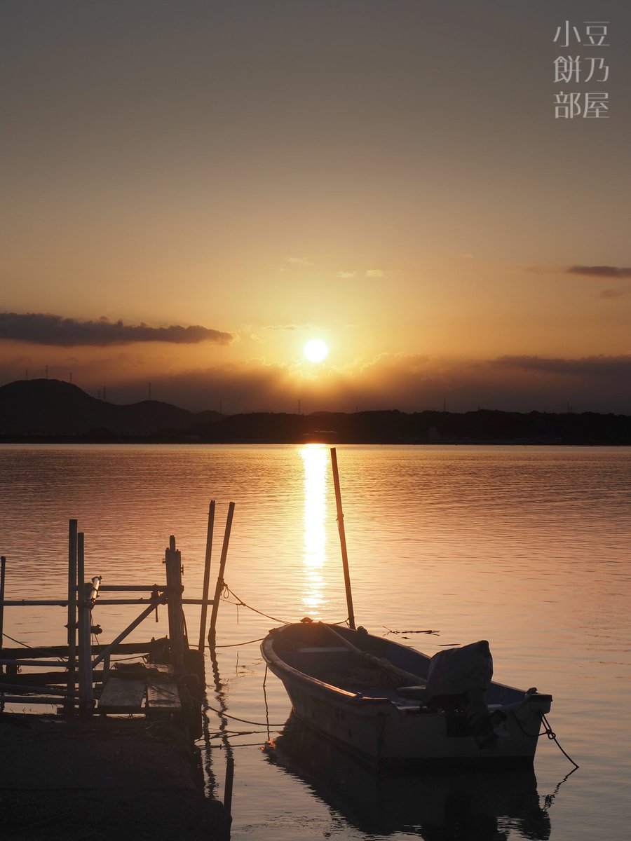 浜名湖の夜明け