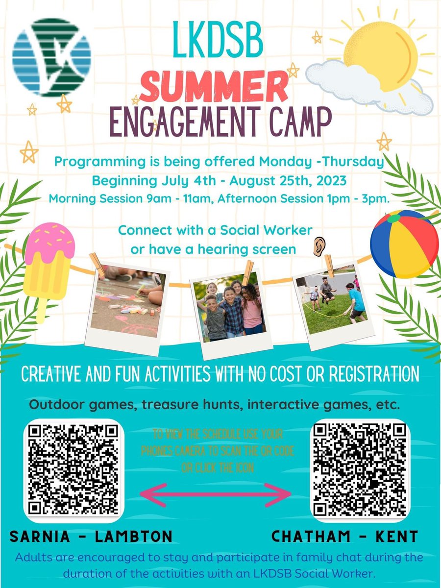 Attention Knight’s Families 📣 Join us this summer on a playground near you!⚽️🏀🏈 #lkdsb <a href="/LkdsbM/">LKDSB MDT</a>