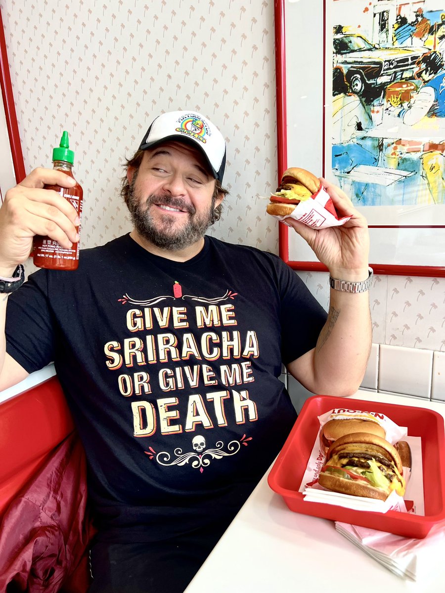 AdamRichman's tweet image. Doing my part to increase awareness during this crippling sriracha shortage so I made this shirt. Available for a limited time only represent.com/store/adam-ric…