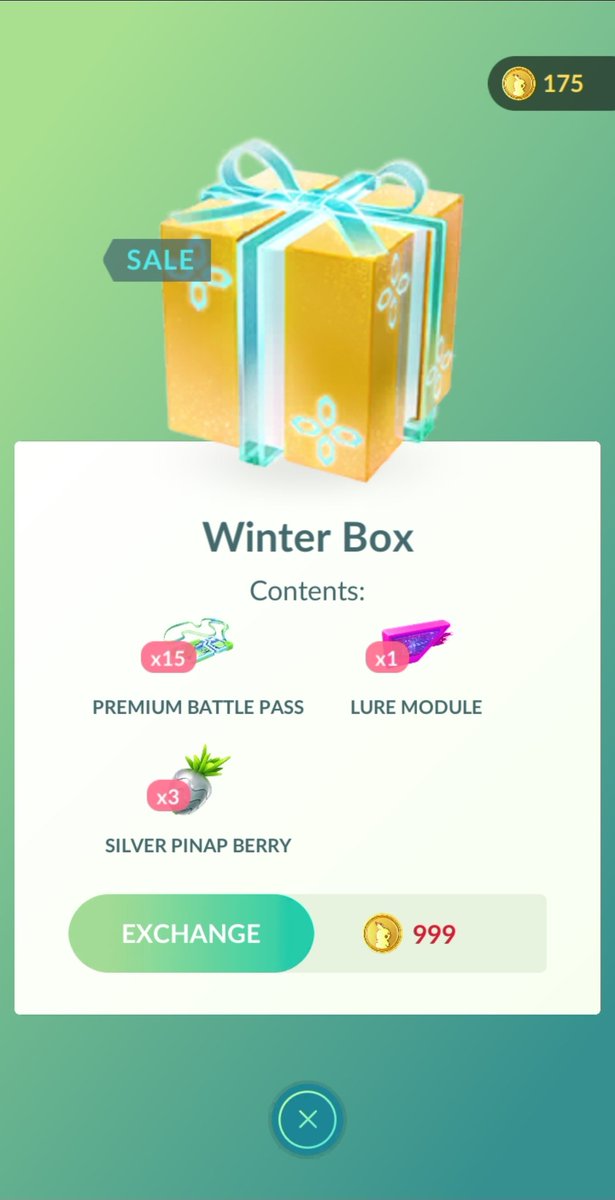 710Society's tweet photo. @Clipz616 @PokemonGoApp @NianticLabs The value in this box was fine but I still didn't understand why I had a Winter Box in June. 😄 https://t.co/wOYSyf2OF2