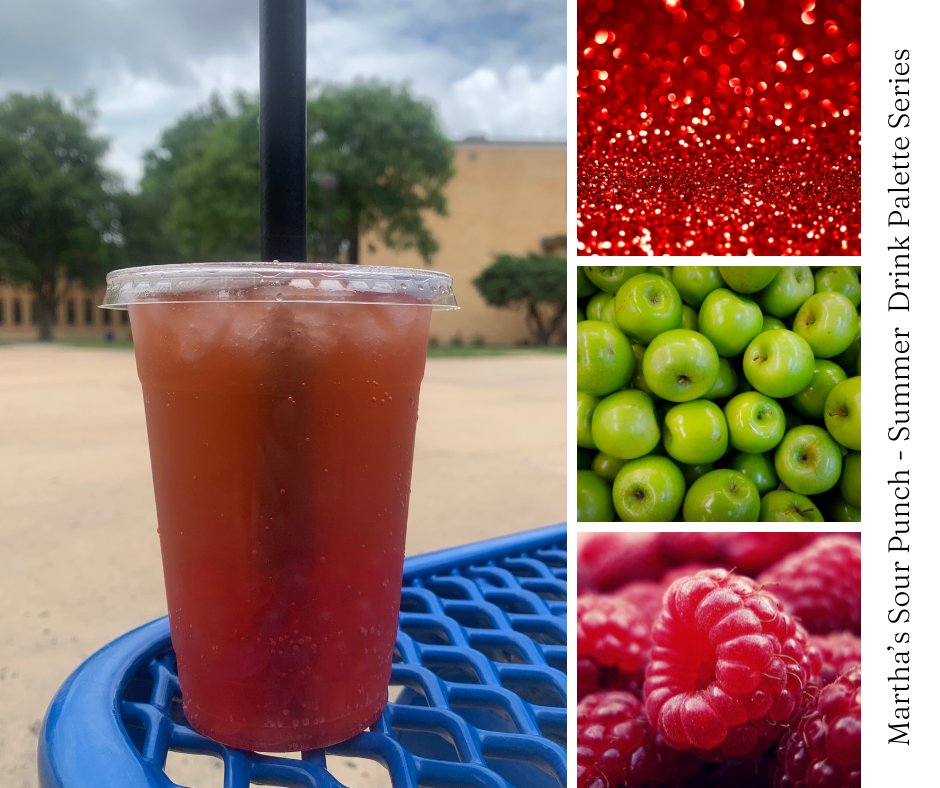 ACBookstore's tweet photo. Want to mix it up a little? Try Martha's Sour Punch Italian soda, a  delightfully sour combination of Green Apple and Wild Raspberry with the sweetness of Strawberry Boba to balance it out. Besides, it looks pretty. #summercoffeepaletteseries https://t.co/jHhWZo9y2S