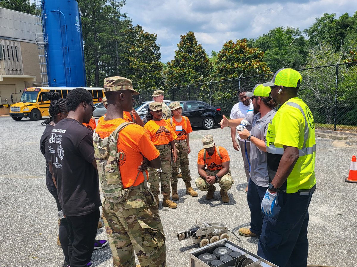 JROTC STEM Leadership Academy is going well. Cadets are learning &amp; having fun.