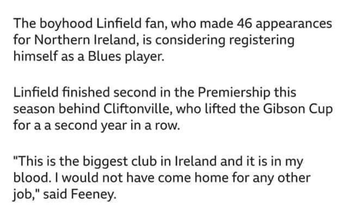 Out Of Context Linfield tweet media