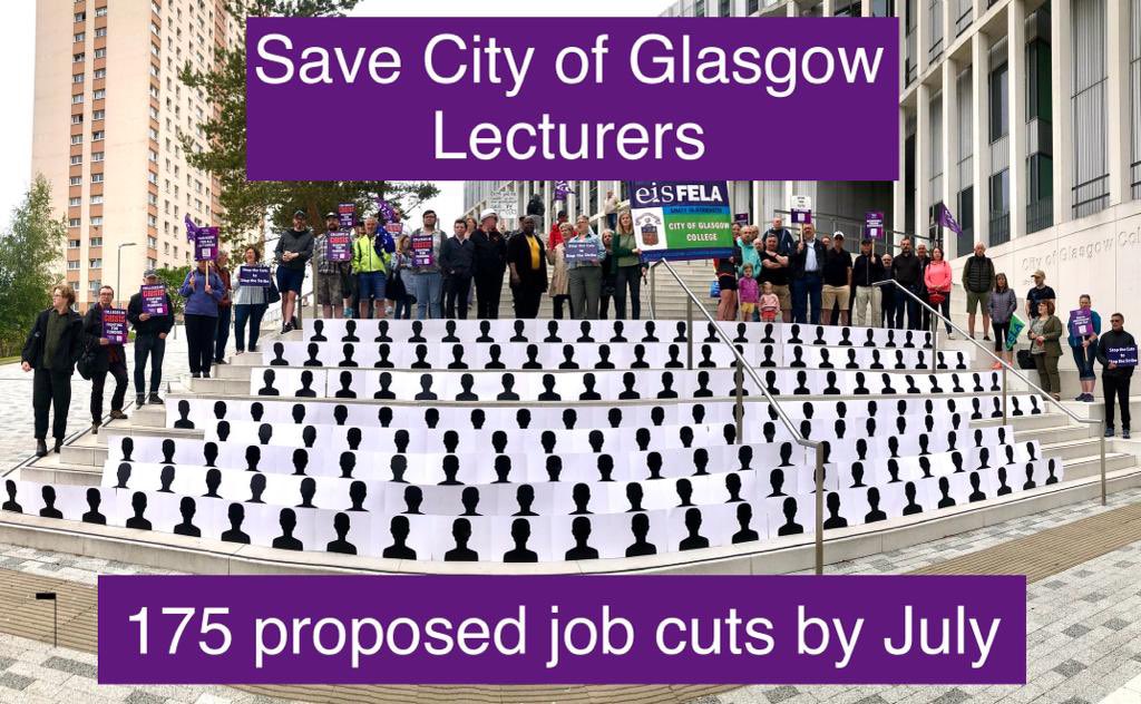 Take a minute to look at this photo. 175 job cuts. This is avoidable @scotgov. @CogcEis need everyones support. If you can, join their picket line tomorrow from 8-10am. What’s your thoughts @GraemeDeyMSP? @JennyGilruth? @HumzaYousaf? Happy with this? #fightingforfe